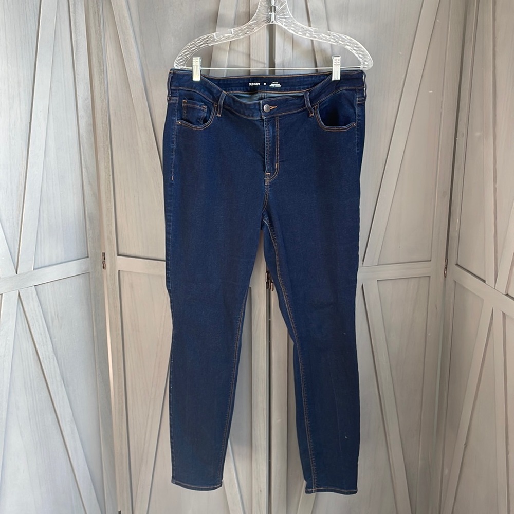 Dark denim jeans